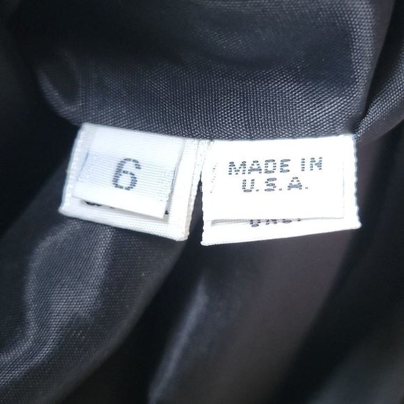 ANN Lawrence vintage black and white sequins shoulder detail dress. Size 6 - Picture 6 of 7